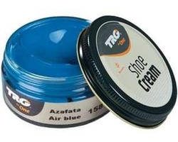 Крем-фарба для взуття та виробів зі шкіри Trg Shoe Cream, 50 мл, 158 Air Blue (темне небо)