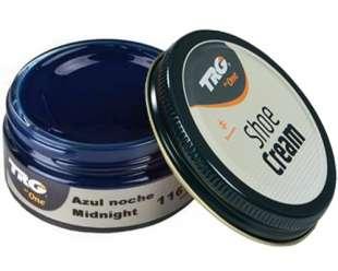 Крем-фарба для взуття та виробів зі шкіри Trg Shoe Cream, 50 мл, 116 Midnight (темно-синій)