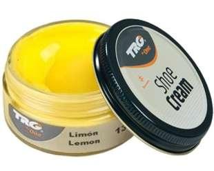 Крем-краска для обуви и изделий из кожи Trg Shoe Cream, 50 мл, 131 Lemon (лимонный)