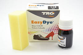 Фарба для гладкої шкіри TRG Easy Dye 25 мл, 118 Black (чорна)