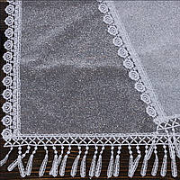 Венчальный шаль белый 135х45 см (арт. PV-1014)