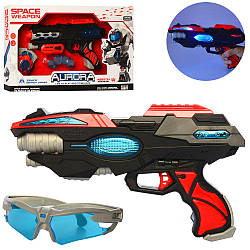 Набір зброї пістолет і окуляри KT8889-F31-32 звукові та світлові ефекти