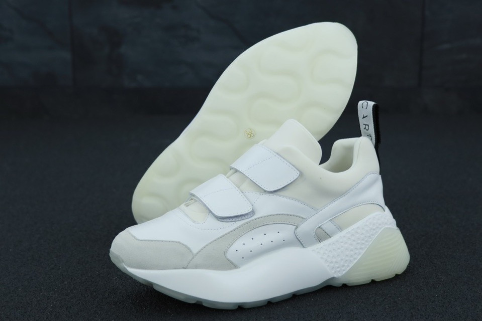 Жіночі кросівки Stella Mccartney White, білі шкіряні кросівки стелла маккартні