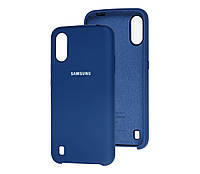 Чехол Epik Silicone Cover Case для Samsung Galaxy A01 (2020) A015 Blue