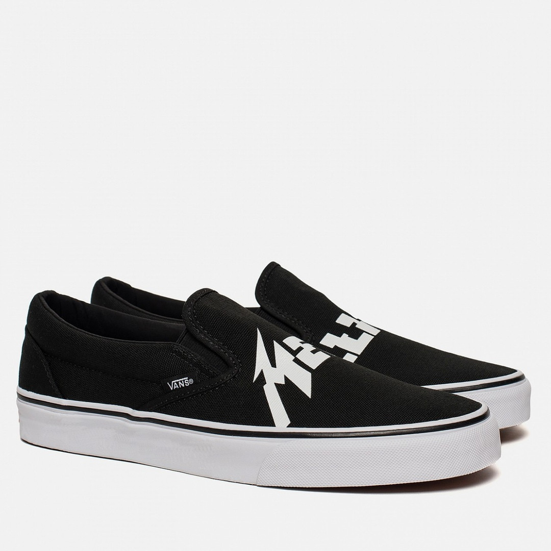Чоловічі кеди Vans Metallica Slip-On, чоловічі кеди ванс металіка, чоловічі кеді Vans Metallica Slip-On