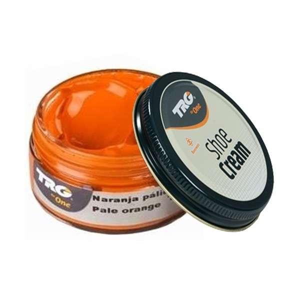 Крем для взуття No163 Pale Orange (Блідо-жовтогарячий) з гладкої шкіри TRG Shoe Cream, 50 мл