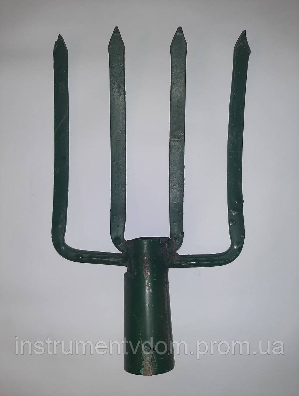 Вилы садово-огородные копальные кованые сварные (4 зуба, Токмак) (ID ...