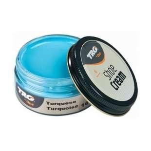 Крем для взуття No165 Turquoise (Бірюзовий) з гладкої шкіри TRG Shoe Cream, 50 мл
