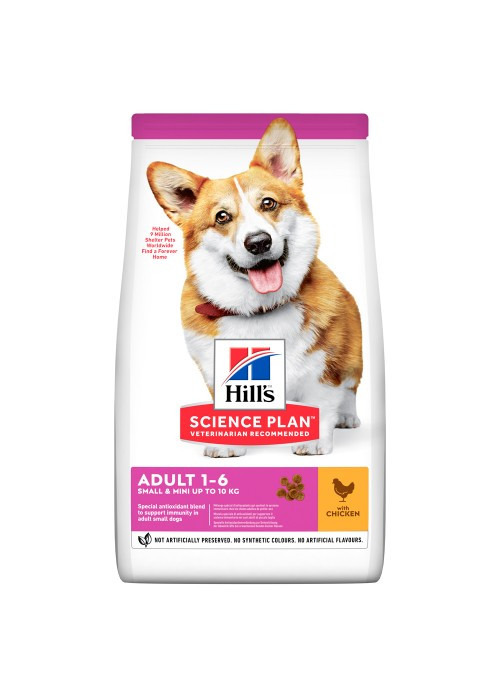 Сухой корм Hills SCIENCE PLAN Adult Small & Mini для собак мелких и малых пород с курицей 1.5 кг