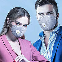 Защитная многоразовая маска-респиратор KN 95 с фильтром - защита от пыли и микробов