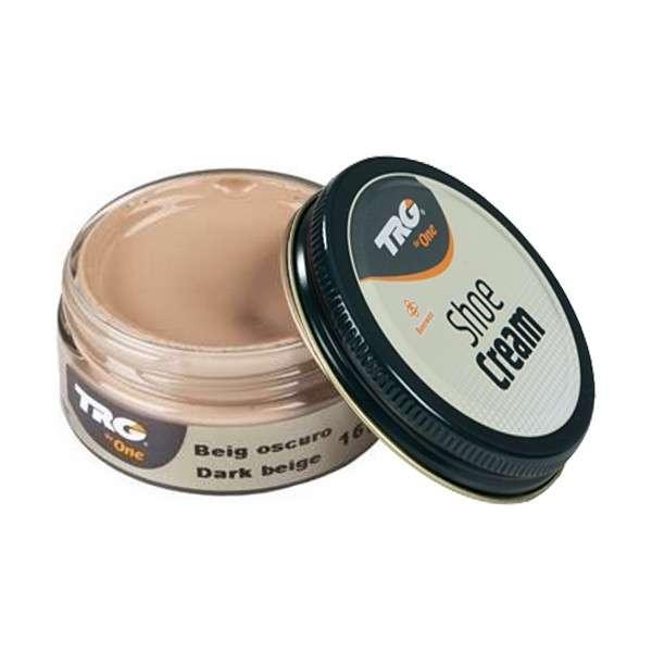Крем для взуття No167 Dark Beige (Темний беж) з гладкої шкіри TRG Shoe Cream, 50 мл