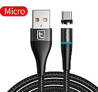 Магнитный кабель для зарядки USB - Micro USB / микро ЮСБ зарядный провод шнур для телефона смартфона WQ3B