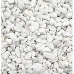 Галька мраморна Білосніжна тасос 5-12 мм Греція