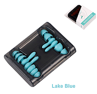 Многоразовые силиконовые беруши для сна - 2 пары Soundproof Earplug Blue с контейнером от шума и воды