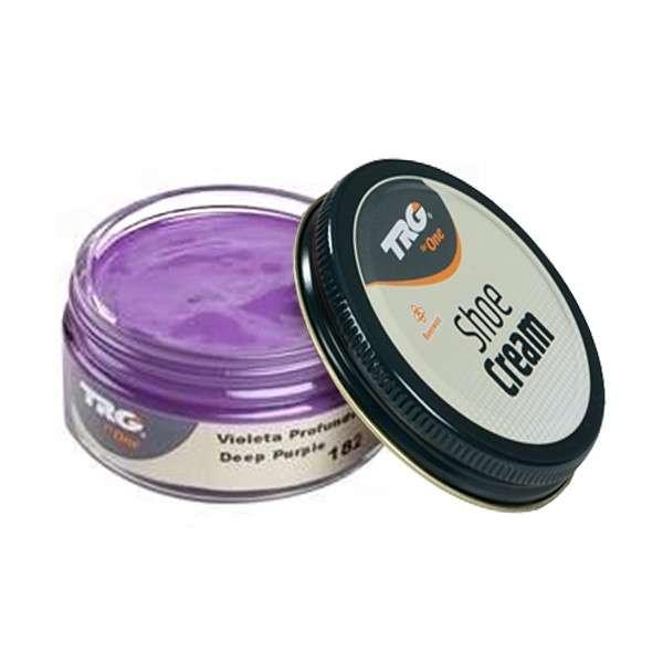 Крем для взуття No182 Deep Purple (Світло-фіолетовий) з гладкої шкіри TRG Shoe Cream, 50 мл