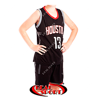 Форма баскетбольная Houston Harden №13 черная S (рост 128-134 см)
