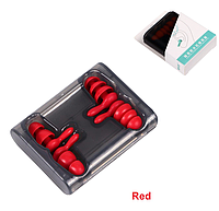 Многоразовые силиконовые беруши для сна - 2 пары Soundproof Earplug Red с контейнером от шума и воды
