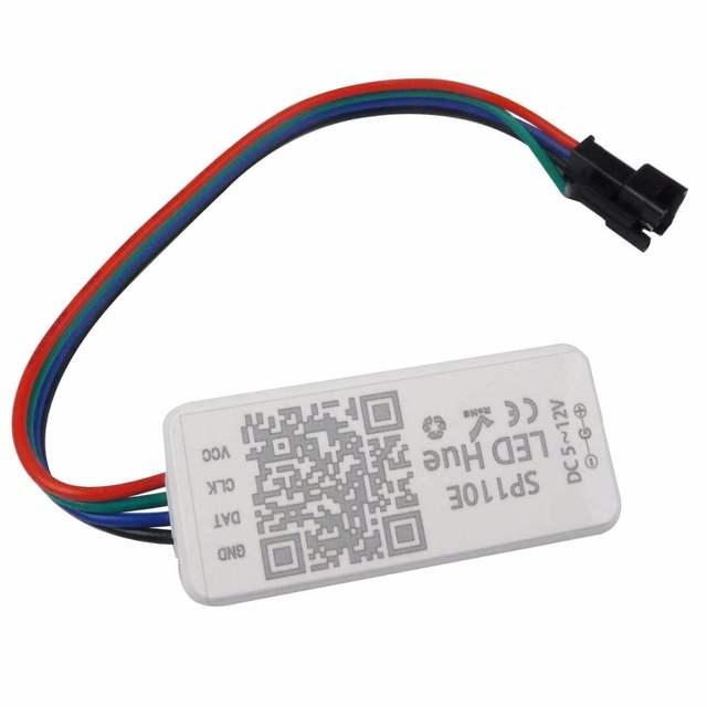 Контролер з Bluetooth керуванням SP110E  RGB, RGBW, 5-12 В  для адресованої стрічки