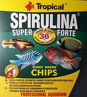 Корм для риб на вагу Tropical Super Spirulina Forte 36% chips