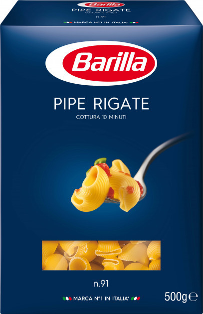 Макарони Barilla 500г, Ригатони n.91