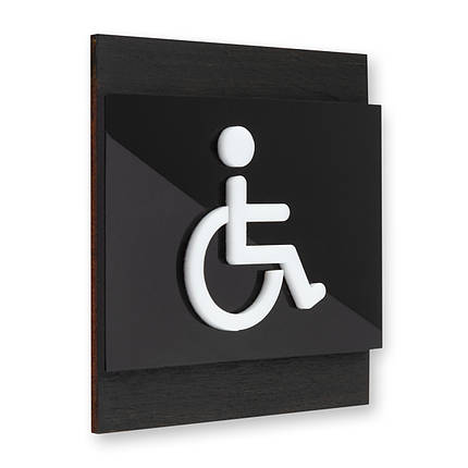 Таблички на двері туалету для інвалідів, фото 2