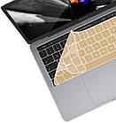 Накладка на клавіатуру MacBook Pro 13" A1989/A1706 Pro 15" A1990/A1707 EU золота з англійськими літерами, фото 5
