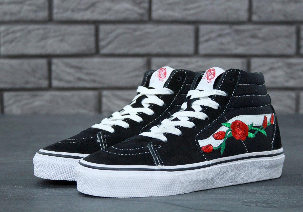 Кеди Vans SK8 Roses, ванс ск 8