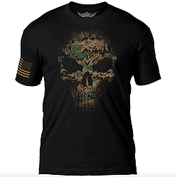 Футболка чоловіча - Дух воїна 7.62 Design USMC Woodland MARPAT Skull США