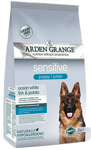 Корм Arden Grange для цуценят з рибою | Arden Grange Sensitive Puppy Junior 2 кг