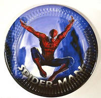 Тарілки паперові "Людина павук", 10 шт, Набор тарелок "Спайдермен"