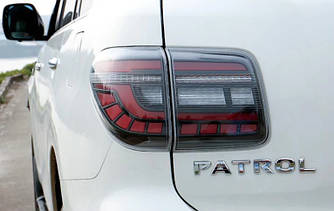 Ліхтарі Nissan Patrol Y62 тюнінг Led оптика (v2)