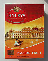 Чай Hyleys Passion Fruit. Чай Хейлис Плод Страсти. Чай чёрный цейлонский с кусочками маракуйи 100 грамм