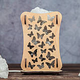 Соляний світильник Дерев'яний камін Метелики (наявність уточнюйте.Залишки) Україна, фото 3