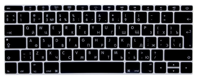 Накладка на клавіатуру MacBook 12 A1534/ Pro 13 A1708 EU keyboard, фото 1