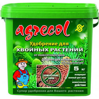 Добриво для хвої та листя Agrecol, 5 кг, фото 2