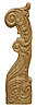 Початковий стовп балясина "різьблена" (107х28х11см) дуб, фото 2