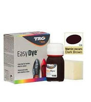Фарба для гладкої шкіри TRG Easy Dye 25 мл, 106 Dark brown (темно-коричнева)