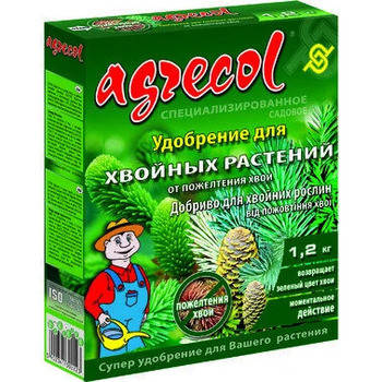 Добриво для хвої від пожовтіння Агрекол/ Agrecol,1,2 кг, фото 2