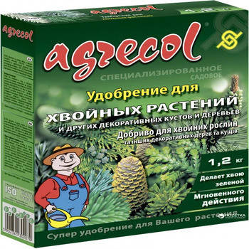 Добриво для хвої Агрекол/Agrecol,1,2 кг, фото 2