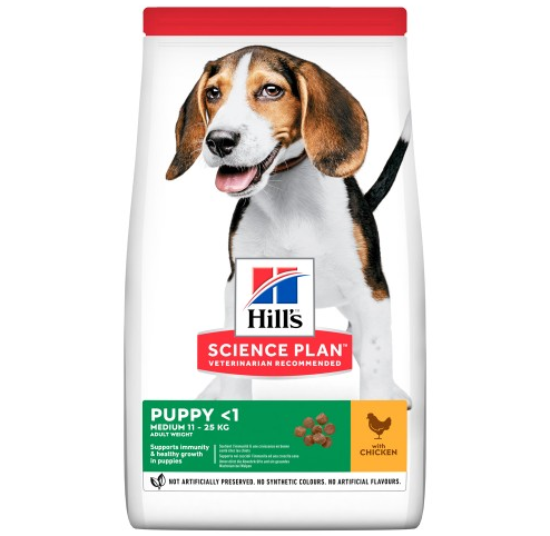 Сухий корм hill's SP Puppy Medium Breed Chicken для щенят середніх порід (курка) 14 кг