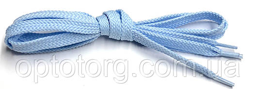 Шнурки Блакитний плоскі 70см 7мм Kiwi, фото 2