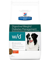 Сухий корм hill's PD Canine W/D для собак при ожирінні і цукровому диабете1,5 кг