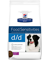 Сухой корм Hills (Хилс) Prescription Diet Canine d/d для собак с заболеваниями кожи и пищевой аллергией (утка