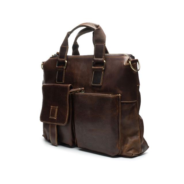 Чоловічий шкіряний портфель Marrant коричневого кольору Чоловічий шкіряний портфель Marrant коричневого кольору