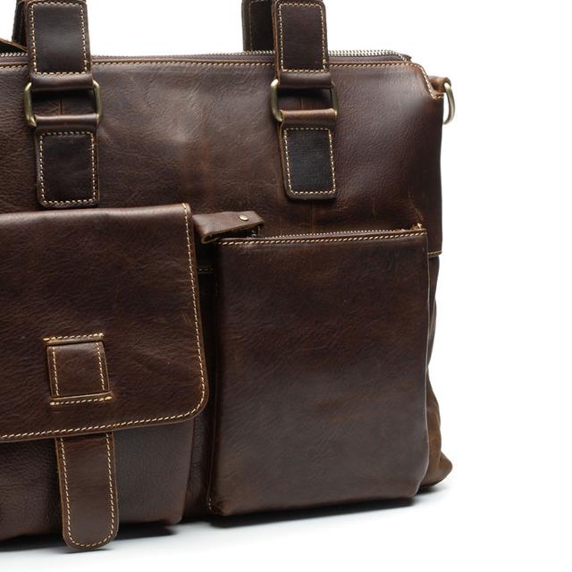 Чоловічий шкіряний портфель Marrant коричневого кольору Чоловічий шкіряний портфель Marrant коричневого кольору