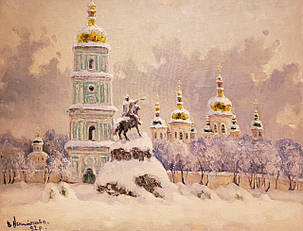 Картина Софіївський собор Київ. Ст. Непийпиво 1992 рік, фото 1
