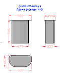 Промо стіл ресепшн Міді з брендованої стільницею, фото 4