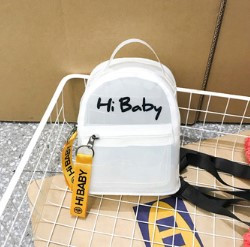 Прозорий рюкзак, модний, міський, Hi Baby ТОП ЯКІСТЬ білий