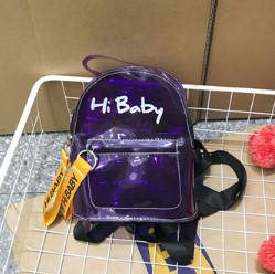 Прозорий рюкзак, модний, міський, Hi Baby ТОП ЯКІСТЬ фіолетовий