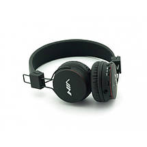 Бездротові Bluetooth-Навушники з MP3 плеєром NIA-X2 Радіо блютуз Чорні, фото 2